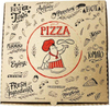 Customizable LOGO-pattern Pizza Box for Restaurant Takeout and Packing Pizz Box Custom Pizza Boxs