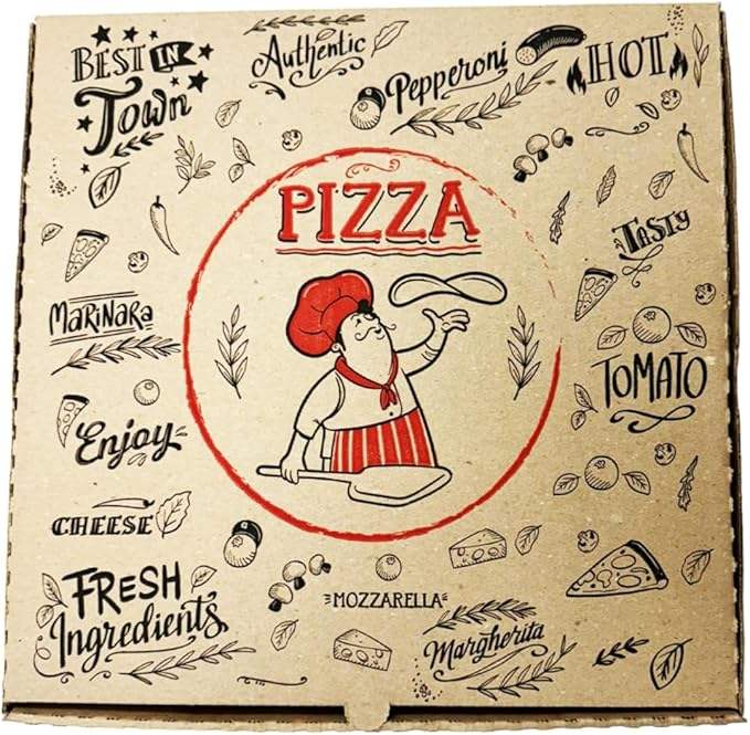Customizable LOGO-pattern Pizza Box for Restaurant Takeout and Packing Pizz Box Custom Pizza Boxs