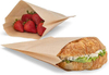 Kraft Paper Sandwich Style Bags Dry Wax Grease Resistant Bags Sandwiches Cookies Pastries Custom Bread Bags