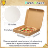Bulk Corrugated Brown Pizza Box Specialty Art Takeout Container Embossing Box Packaging for Pizzas Pastries Custom Pizza Boxs