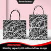 Advanced Custom Kraft Paper Tote Bag Disposable Milk Tea Takeaway Packaging Cardboard Shopping Gift Art Bag Ribbon Food