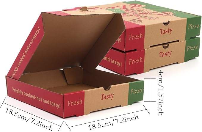 High Quality White Pizza Box for Homemade Pizzas Crafts Custom Logo Corrugated & Cardboard Foil Specification Custom Pizza Boxs