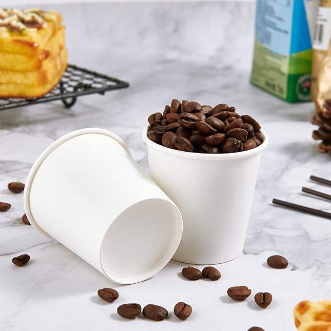Paper Cups Disposable Bathroom Gargle Espresso White Paper Cups for Parties Trips and Events Paper Cup