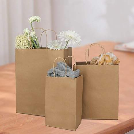 Biodegradable Compostable Leakproof Food Grade Flat Bottom Brown Kraft Paper Bag Lunch Bags for Food Cookies Sandwiches