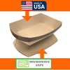 Food Tray Kraft Paper extra Large (5 Lb) Disposable Recyclable Service Ship Condiments Grease Resistant