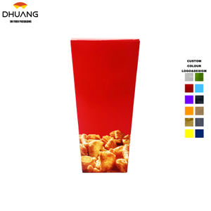 Customized Color-printed Fried Chicken Packaging Boxes, Fold-free and Oil-resistant Chicken Nugget Packing Paper Boxes Food Box