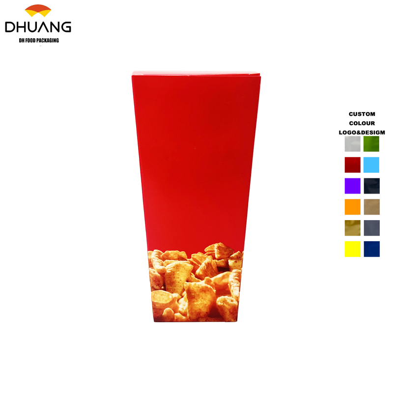Customized Color-printed Fried Chicken Packaging Boxes, Fold-free and Oil-resistant Chicken Nugget Packing Paper Boxes Food Box