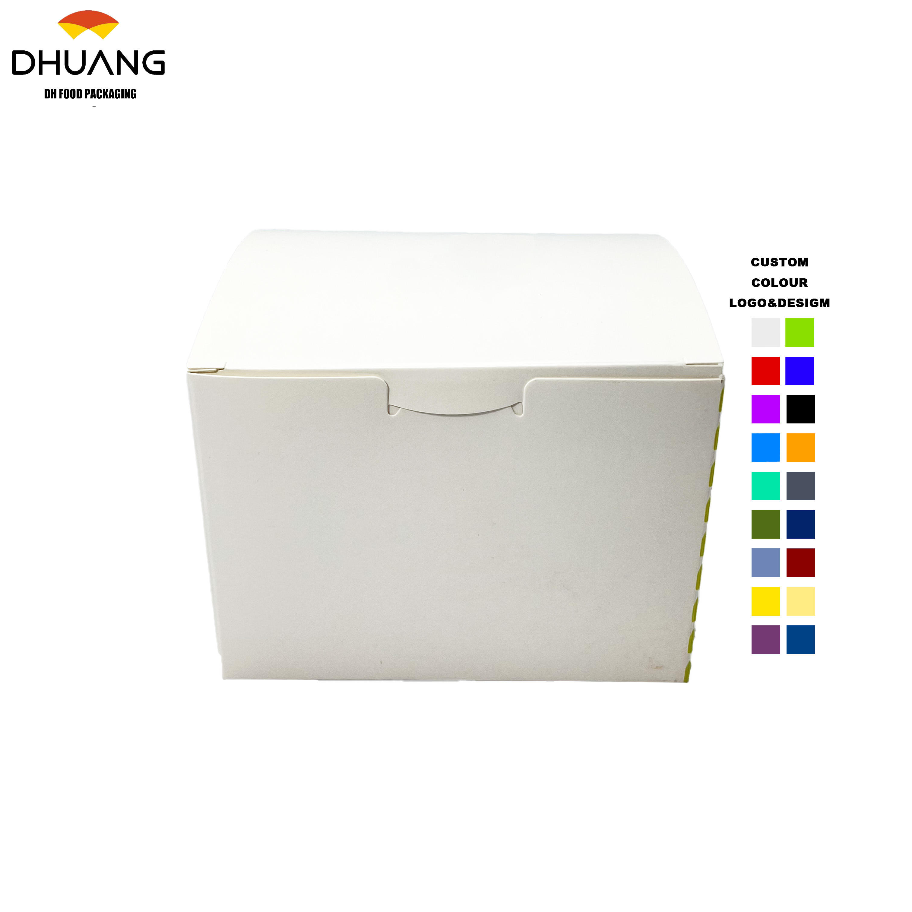 Customized Printed Fried Chicken Flip-top Folding Anti-frying Oil Packaging Box Wholesale Food Box