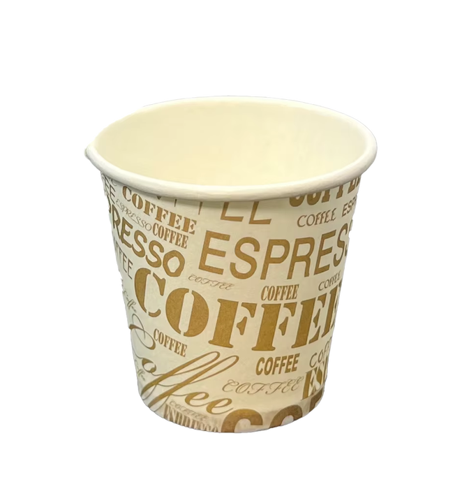 Disposable White Paper Coffee Cups Hot/Cold Beverage Drinking Cups for Parties Picnics Travel Events