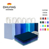 Bulk Small Size Kraft Paper Gift Bags with Handles 6 Different Blue Colors Multiple Uses for Gifts with Custom Logo Shopping Bag