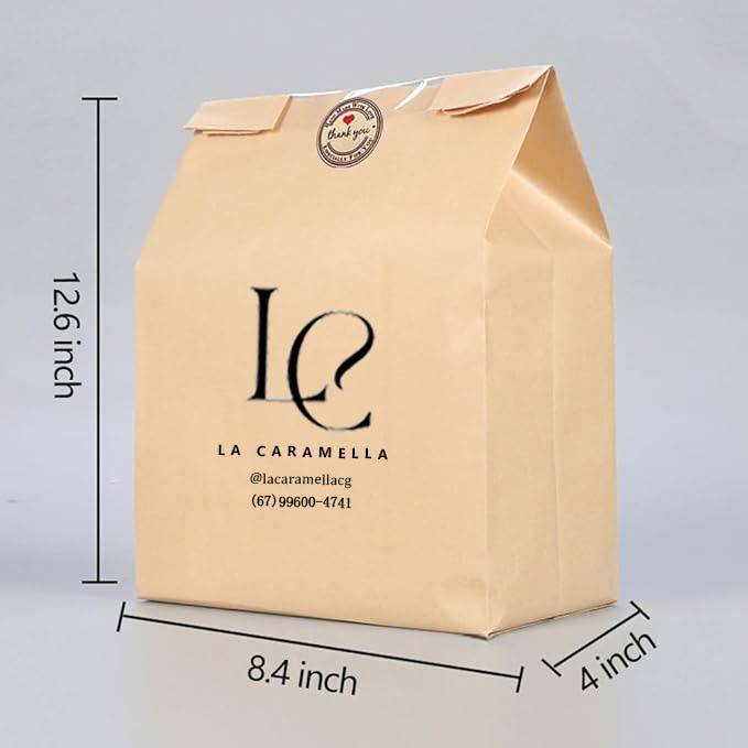 with Window Brown Paper Bread Bag for Bread Packaging Storage Label Seal for Cookies Sandwich Custom Bread Bags