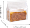 Customized Bread and Toast Bags with windows Paper Bags with Labels and Locks Crackers Coffee Beans CUSTOM Bread Bags