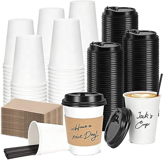 Customizable Printing in Multiple Colors Suitable for Various Sizes Cold and Hot Drink Disposable Paper Cup