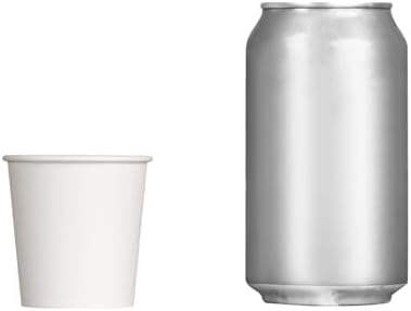 100 Count Biodegradable Paper Hot Cups PE Paint Coat Custom Single Wall for Food Packaging Noodles Includes Paper