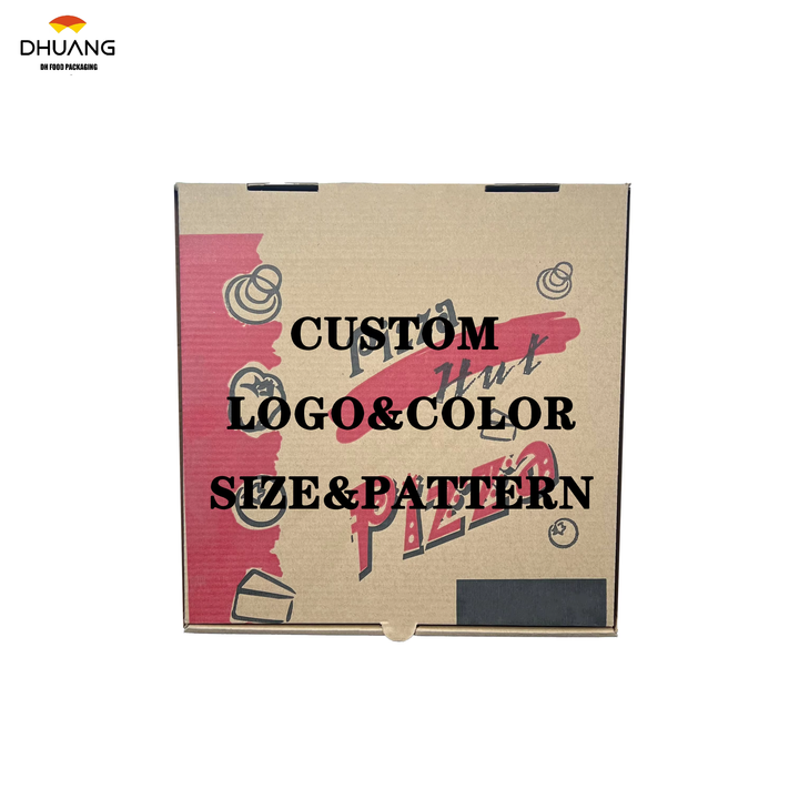 Designed with Cardboard Packaging Food Grade Custom of Various Sizes Suitable for Restaurant Custom Pizza Boxes