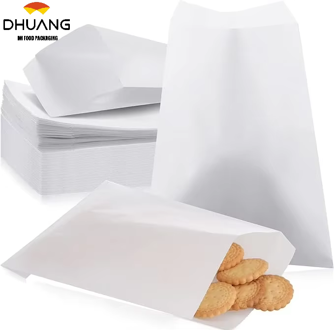 500 Greaseproof Paper Bags Cookie Paper Bag for Bread Candy Chocolate CUSTOM BREAD BAGS