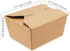 Brown Paper Food Container 30 oz Brown Brown Take-out Food Box Leak Proof Container Catering Picnic Party Food Box