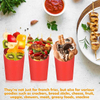 French Fries Holder, 12 oz Disposable Paper French Fries Cup, Birthday Pie Waffle Popcorn Deli Cup French Fries Cup
