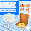 White Pizza Box Clay Coated Cardboard Pizza Box for Cookies Cakes Taco Custom Pizza Boxs