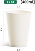 12 oz Disposable Paper Cup, Loose White Hot Coffee Cup, Hot Liquid, Chocolate, Juice