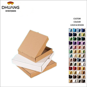Kids DIY Blank Pizza Box Kit - Non-Toxic White Craft Boxes for Birthday Parties or School Art, Paint & Design Your Own Pizza Box