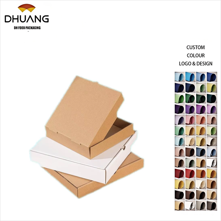 Kids DIY Blank Pizza Box Kit - Non-Toxic White Craft Boxes for Birthday Parties or School Art, Paint & Design Your Own Pizza Box