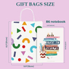 Recyclable Bulk Birthday Party Paper Shopping Bags Color Retail Gift Bag with Handling for Special Occasions
