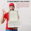 White Homemade Pizza and Craft Paper Boxes for Your Creative Projects and Pizzas