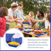 3-pound Paper Food Trays Disposable Nachos Trays Burritos Licensed Christmas Party Supplies Kraft Paper Boat (blue)