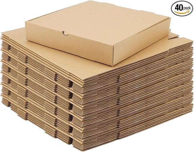 Cardboard Pizza Box Pizza Takeout Boxes for Kitchen Cafes Restaurant Party and Camping Custom Pizza Box