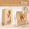 Bread Bag with windows Homemade Sourdough Bread Storage Bag Baking Food Packaging Custom Bread Bags