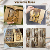 100 Packages Paper Bread Bag with Window with Stickers for Sandwich Candy Cookies Doughnuts Custom Bread Bags