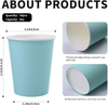 Customizable LOGO 8-ounce Disposable Paper Cups for Hot and Cold Drinks Suitable for Parties Picnics Barbecues and Coffee Cups
