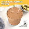 Wholesale Customized Disposable Paper Soup Boxes with Lids, Cowhide Paper Food Cups, and Paper Food Storage Boxes Food Box