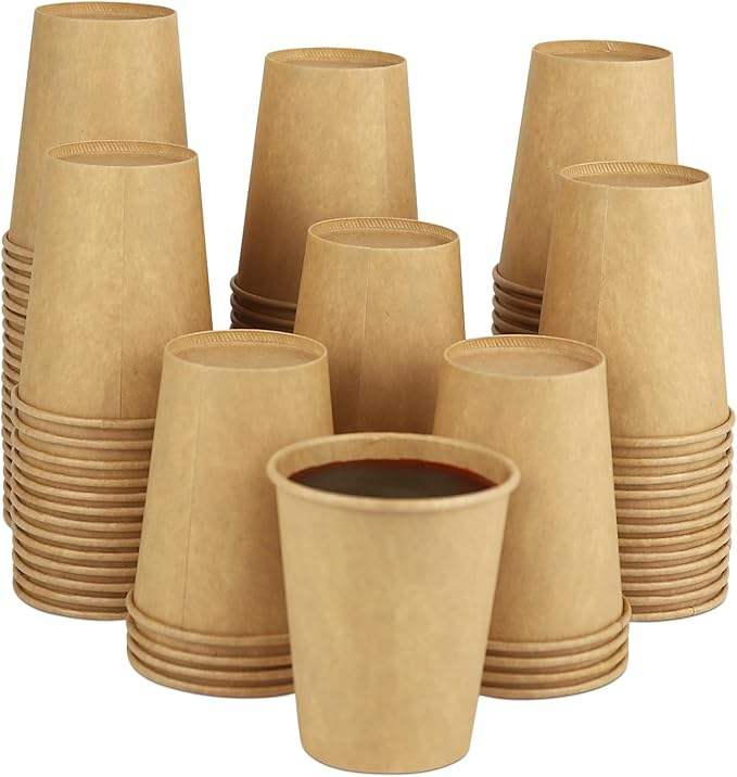 Paper Cup, Paper Coffee Cup 8 Oz., Hot Cup, Water Paper Cup Kraft Paper Cup