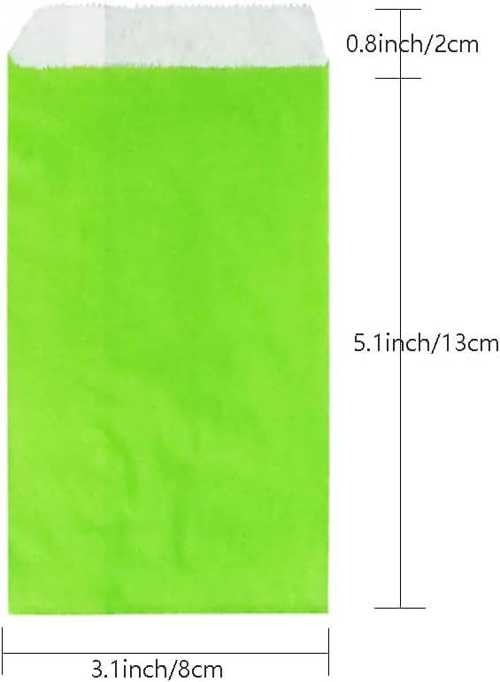 Small Green Greased Bread Paper Bag Wax Treated Packaging for Cookies Candies Chocolate Pastry Snacks Custom Bread Bags