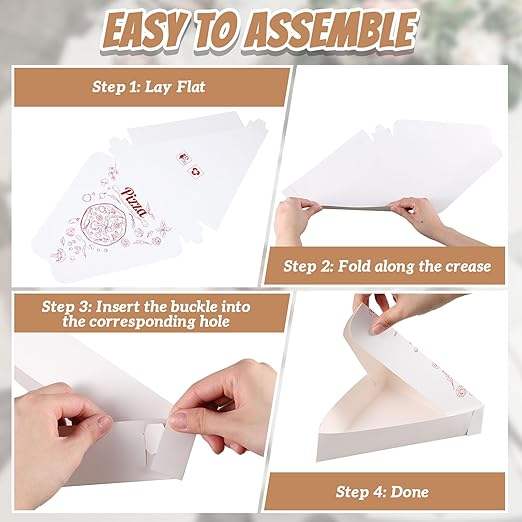 Disposable Single Slice Pizza Tray Pizza Slices Container Birthday Wedding Party Supplies Custom Pizza Boxs
