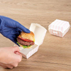 Hamburger Food Container Hinge Cover with Matte Finish Corrugated Paper Grain Storage Box Burger Box