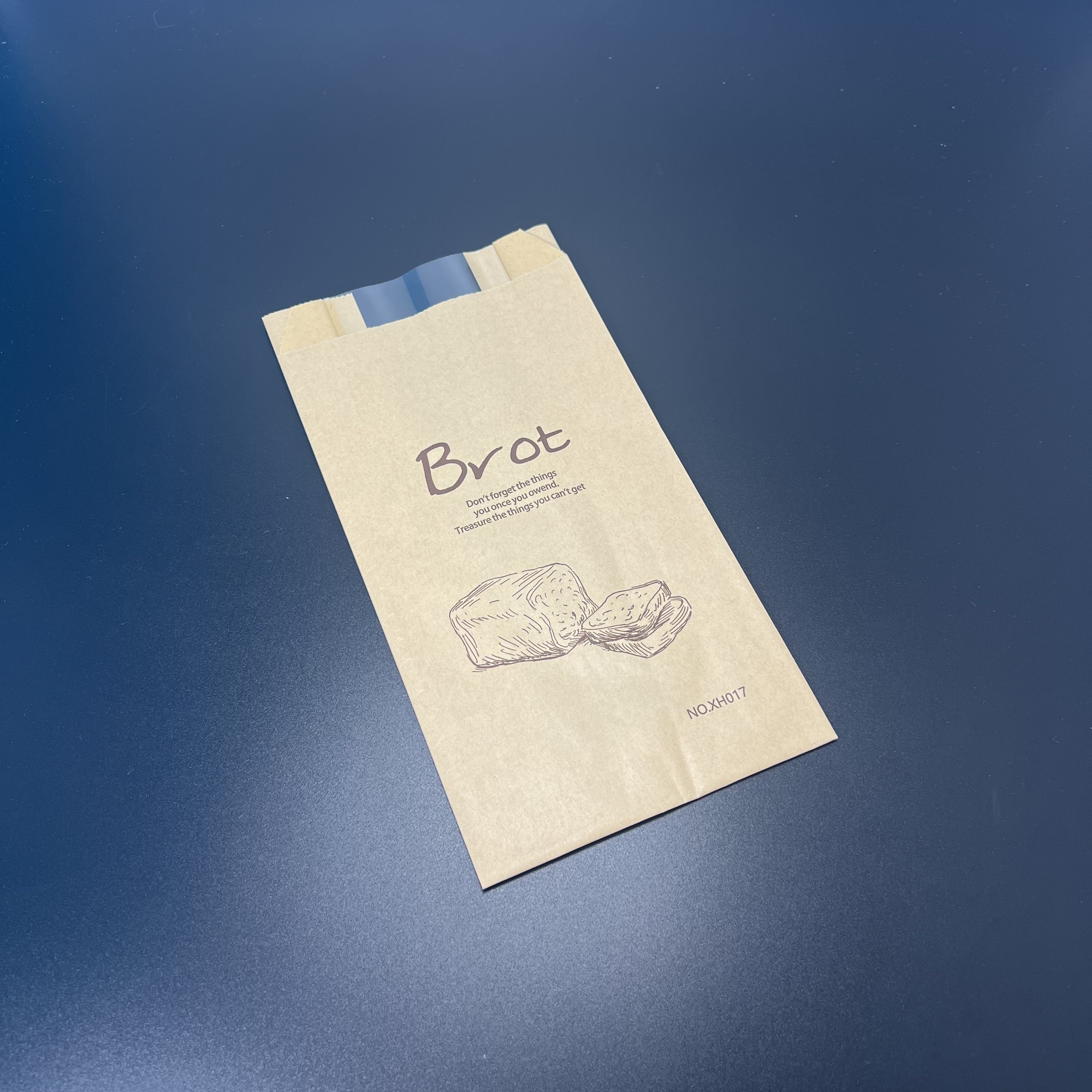 Bring Your Own logo Custom Bread Kraft Paper Bag with Tin Tie Label Toast Paper Bag with clear Window Custom Bread Bag