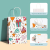 Small Gift Paper Bags With Handling Bulk Paper Shopping Colored Retail Recyclable Custom Paper Bags