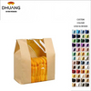 Brown Bread Bag with Window Breads Pastries Cookies Sweets with Labels and Stickers Custom Bread Bags