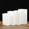 Thickened Food Kraft Paper Bag Customized square Bottom Bag Baking Takeaway Snacks Snack Laminating Oil-proof Storage Bag
