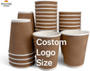 Custom Disposable Corrugated Wall Insulated Cup Without Cover