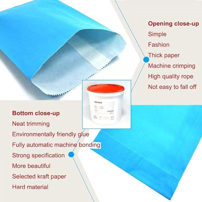 Customized Size of Cowhide Paper Candy Gift Bags Suitable for Packaging Cookies Bread Hamburgers Etc Oil-proof Paper Bag