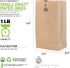 Kraft Small Brown Paper Bags Mini Size Bag for Packing Breakfast Food Snack Lunch Blank Bulk Pack Disposable Sack Shopping Bag
