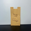Bring Your Own logo Custom Bread Kraft Paper Bag with Tin Tie Label Toast Paper Bag with clear Window Custom Bread Bag