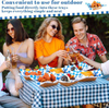 Paper Food Tray, Disposable Brown 2 Pound Food Boat and Lattice Wax Paper Deli Lining Paper Oktoberfest Carnival