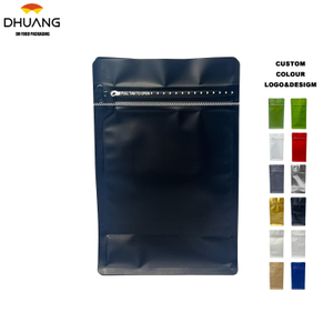 Food Waterproof and Moisture-proof Flat-bottom Packaging Bags Customized Printing, Sealable for Storing Coffee Beans Coffee Bags
