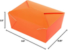 Box Label Lock Closed Heat Resistant Orange Paper Disposable Lunch Box Oil Resistant to Hot and Cold Foods Food Box