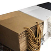 Paper Bags with Handles Custom-sized with Patterned Labels Suitable for Retail Shopping Bags and Other Uses Shopping Bags